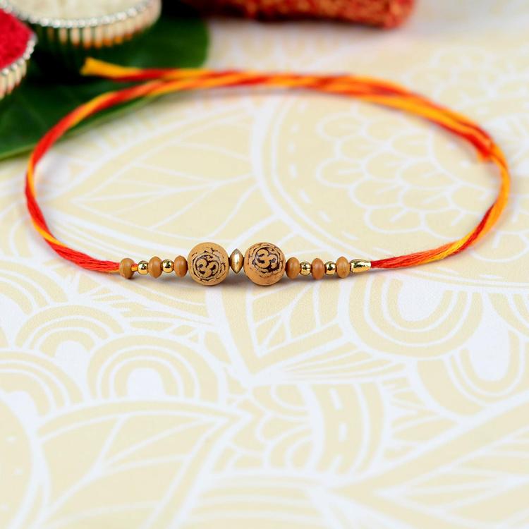 Two Beads Om Rakhi mauli 296