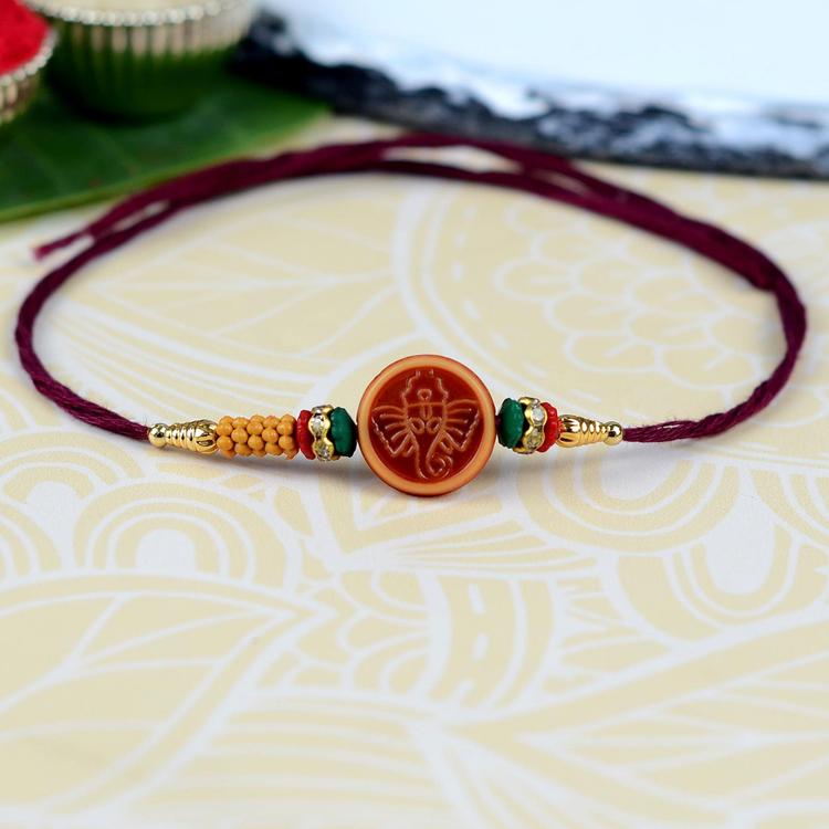 Ganesh Rakhi 283 Maroon
