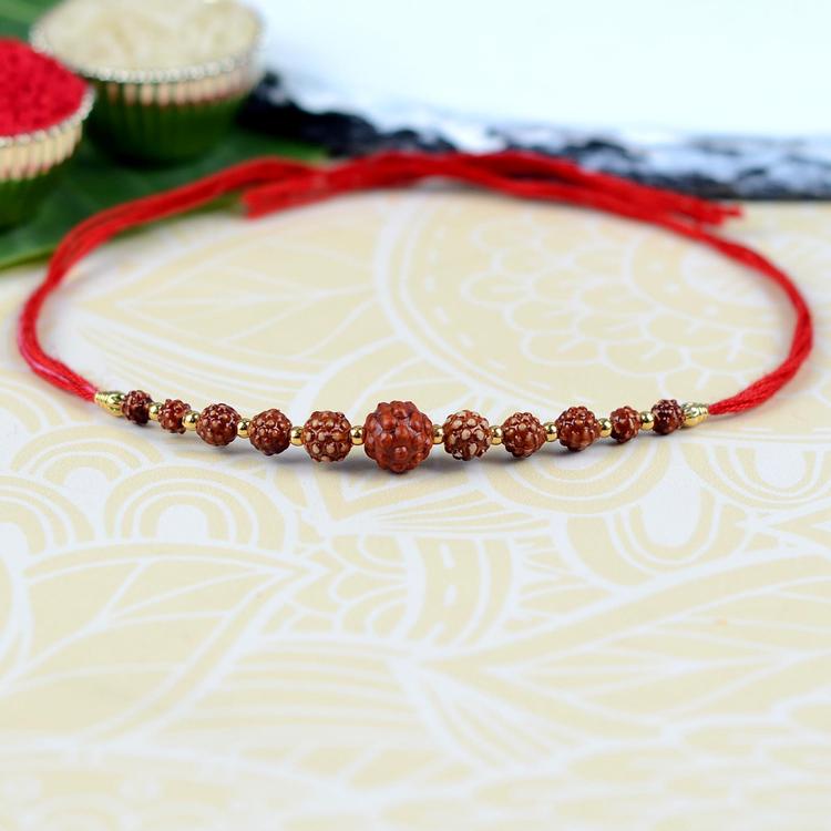 Rudraksh Beads Rakhi Dori