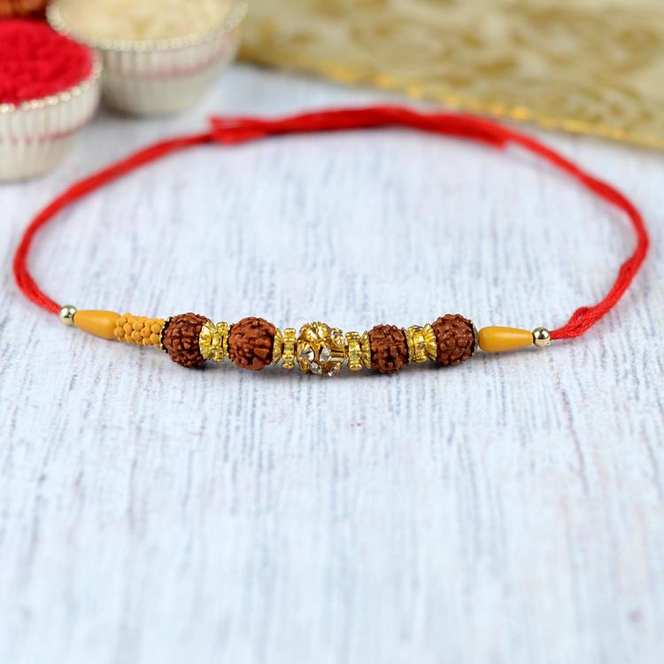 Four Rudraksh Rakhi TP101