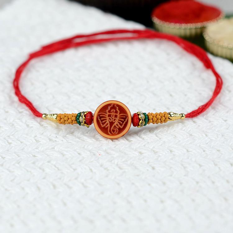 Ganesh Rakhi 283 Red