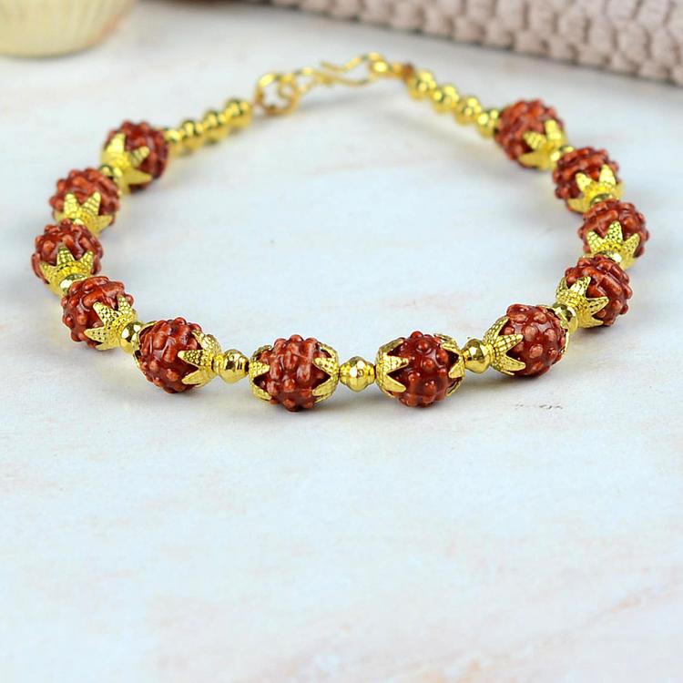 Rudraksh Bracelet Rakhi AB34