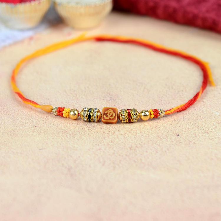 Om and Swastik Rakhi 233 Mauli