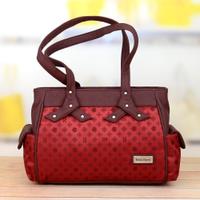 Red & Brown Classic Handbag