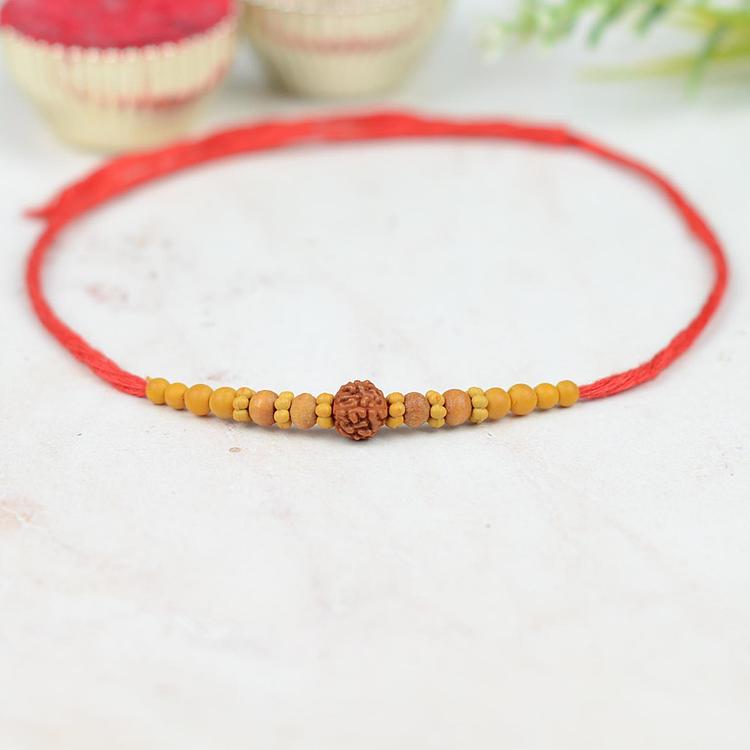 Rudraksh Rakhi Dori 341 Red