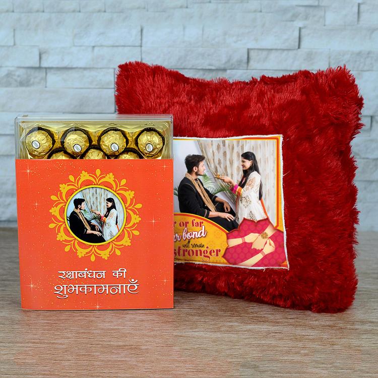 Ferrero Rocher & Red Cushion