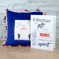 Square Cushion & Personalized Card