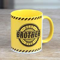 Yellow Handle Brother Mug