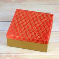 Red-Golden Square Gift Box