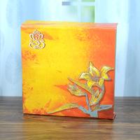 Printed Flower Square Gift Box