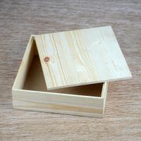 Exclusive Square Flat Pine-wood Gift Box