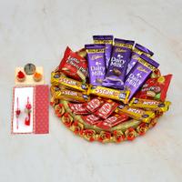 Assorted Chocolates with Rakhi
