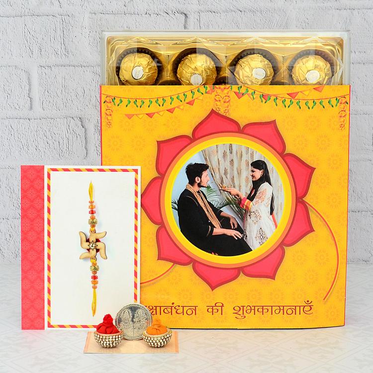Custom Ferrero 24 pieces box & Rakhi