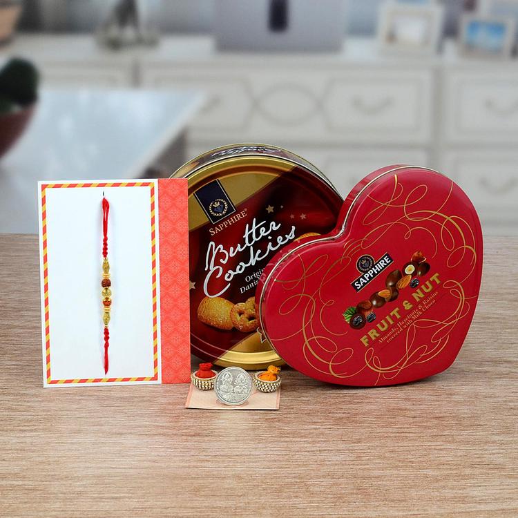 Sapphire Multi Treat Hamper With Rakhi