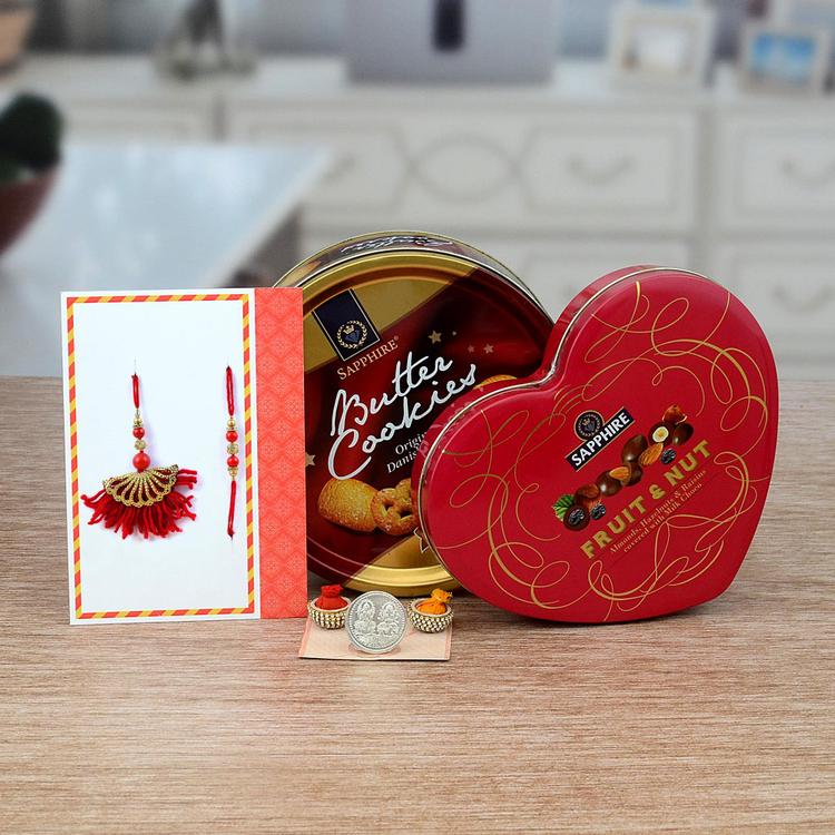 Sapphire Double Treat Rakhi Hamper