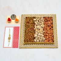 Almonds Combo Thali With Rakhi
