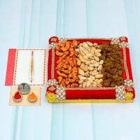 Pista Mixed Dry Fruits With Thali for Rakhi