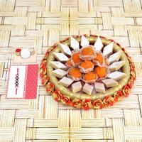 Motichur Laddu Thali Combo for Rakhi