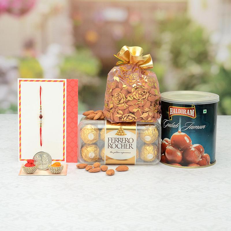 Special Goodies Hamper With Rakhi | All in One