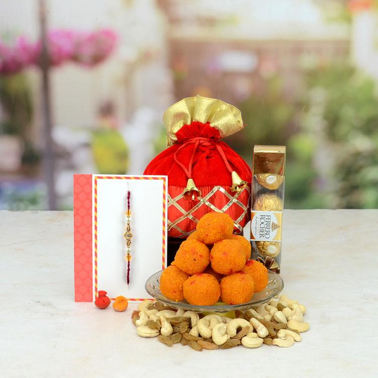 Ladoo, Ferrero Rocher, Dry Fruit & Rakhi