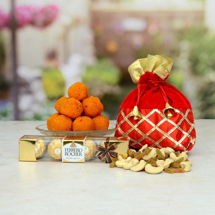 Laddoo, Ferrero Rocher & Kaju