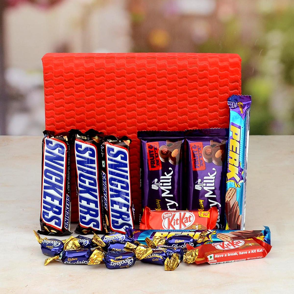 Mixed Cadbury And Chocolates Hamper Box, Chocolate Hampers