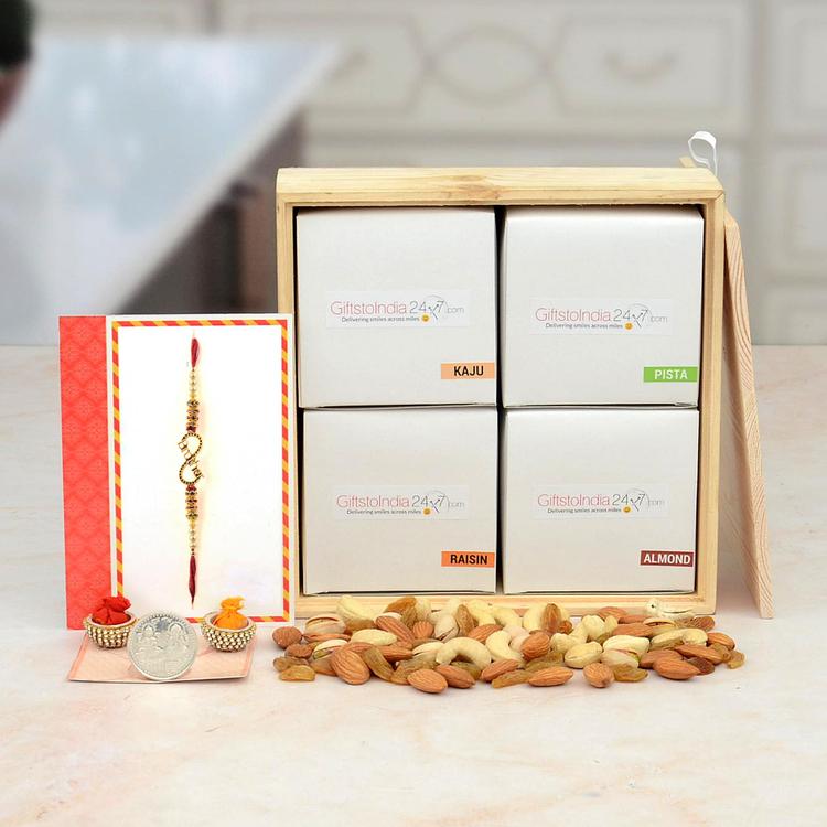 400 gms Mixed Rakhi Dry Fruits Box