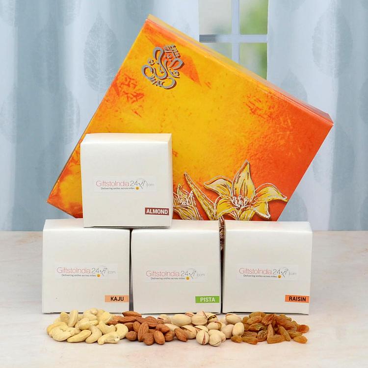 Mixed Set of 4 Dry Fruits Box