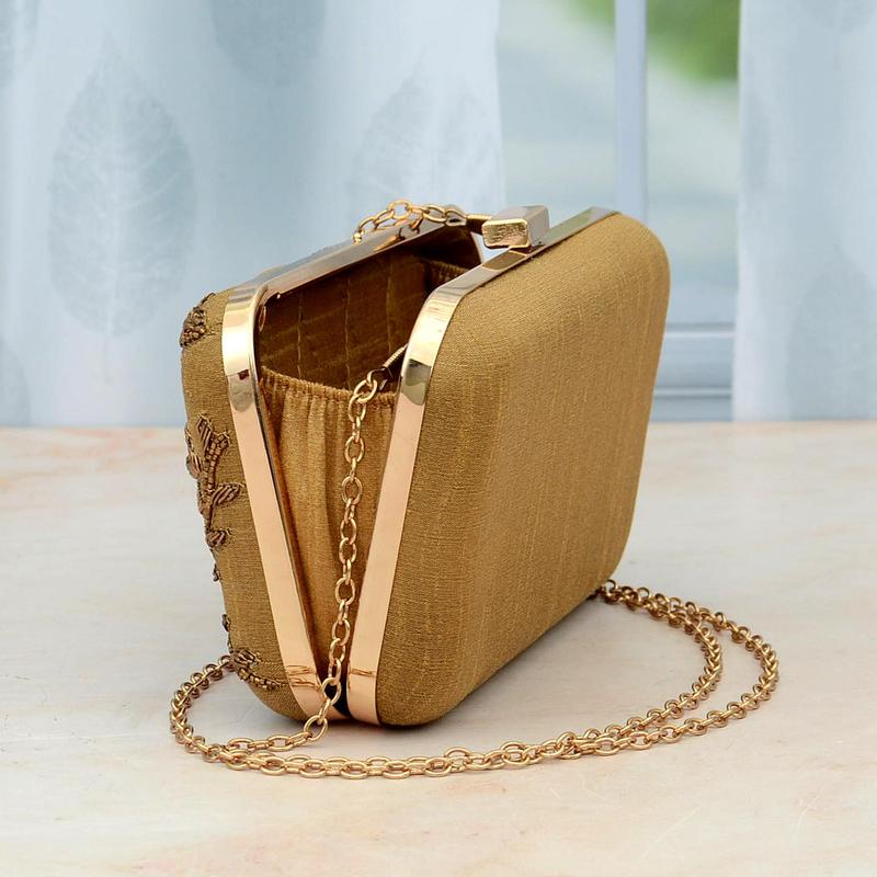Fine Bronze Clutch with Motifs Bags & Purses