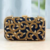 Blue Clutch & Golden Designs