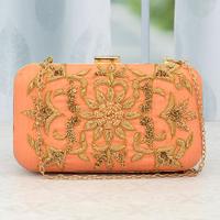 Peach Finely Crafted Clutch