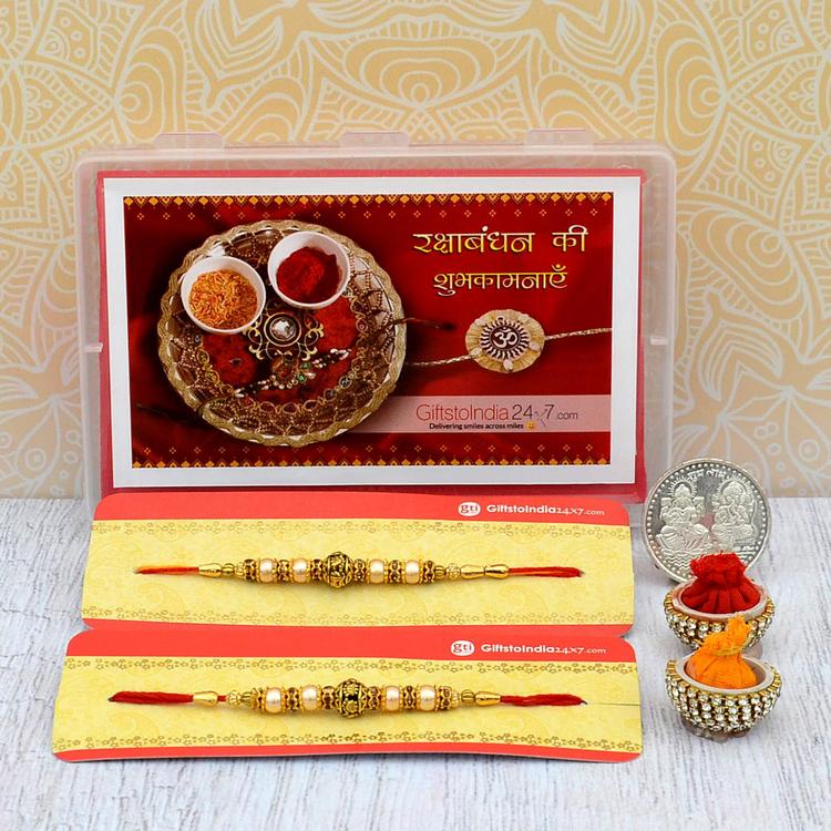 Antique Sphere 510 Rakhi Set