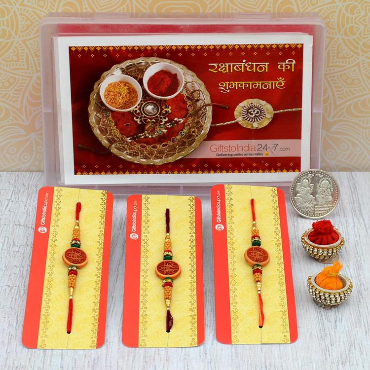Ganesh 283 Rakhi Set of 3