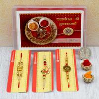 Set of 3 Antique & Subtle Mango Ganesha