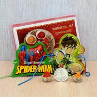 Magical Inflable Spiderman & Ben10 Rakhi