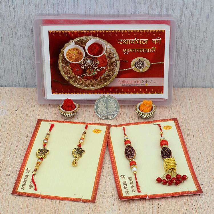 Golden Beads & Antique Peacock