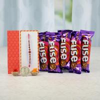 Fuse Chocolates With Rudraksh Rakhi