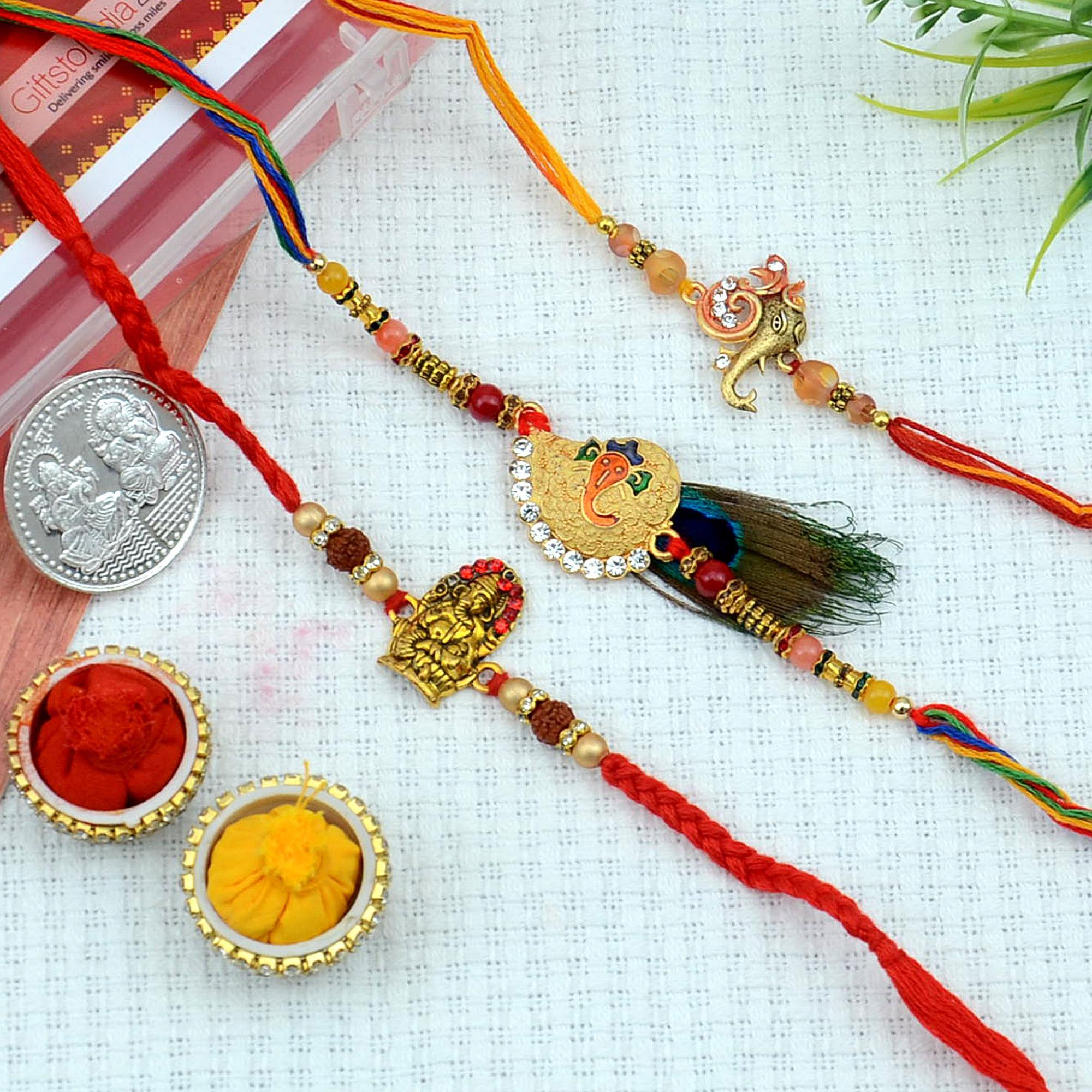 Designer Rakhi Set of 3 | Rakhis