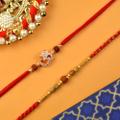 Rudraksh and  Om Rakhi Set