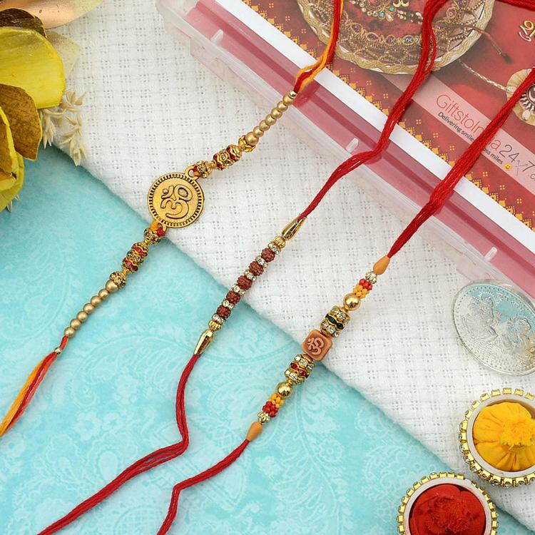 Combo of 3 Om Rakhi