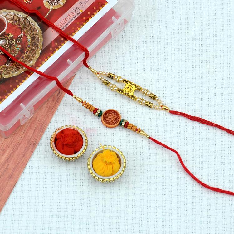 Set of 2 Ganesha Rakhi