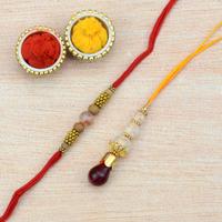 Simple Beads Bhaoya Bhabi Rakhi