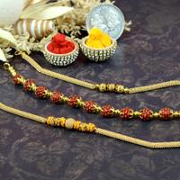 Gorgeous Set of 3 Bracelet Rakhi