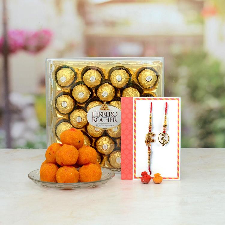 Rakhi Lumba Ferrero Ladoo Hamper