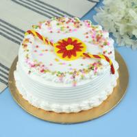 Designer Rakhi Vanilla Cake 1/2 kg