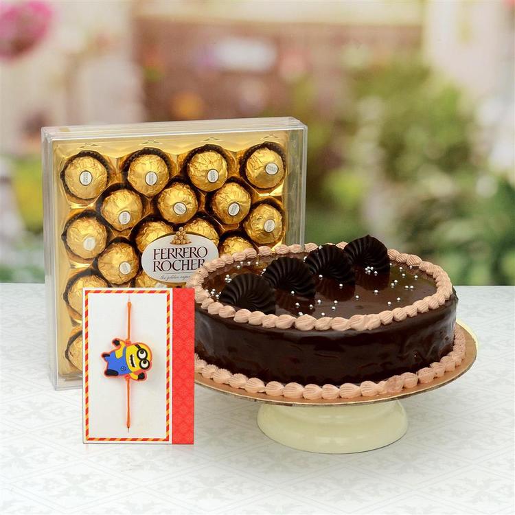 Choco Cake Kids Rakhi Hamper