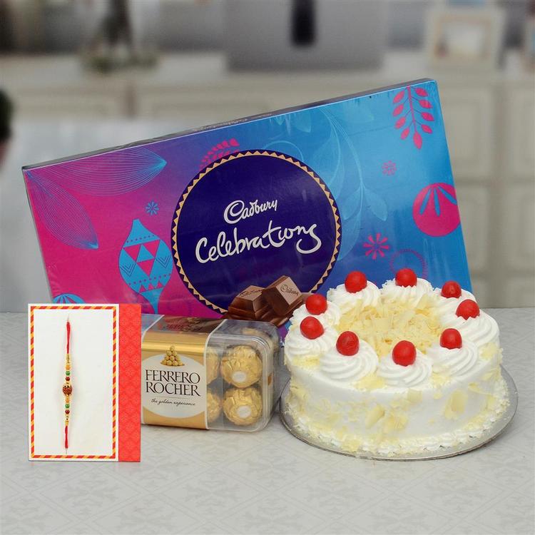 Rudraksh Rakhi, Cake & Celebrations Hamper
