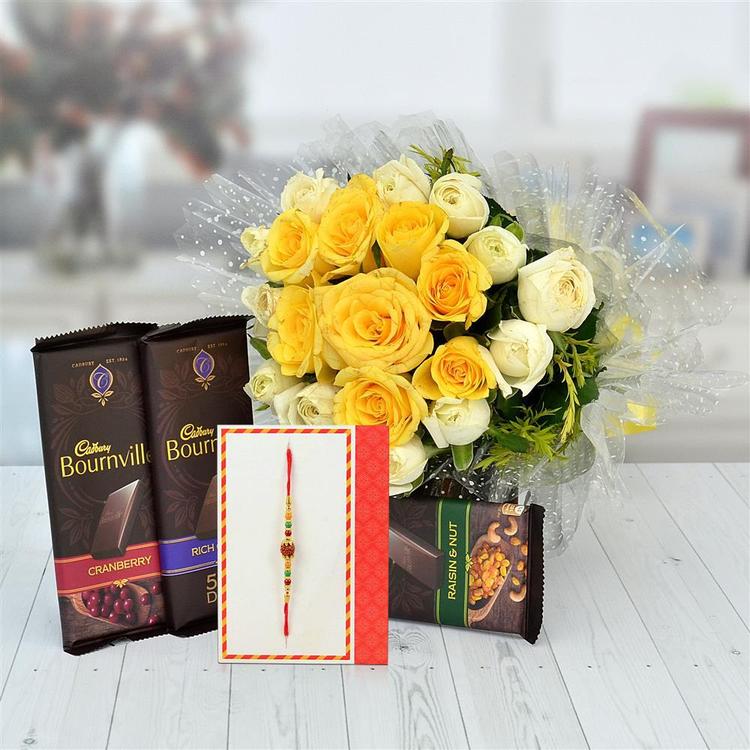 Roses, Bournville & Rudraksh Rakhi