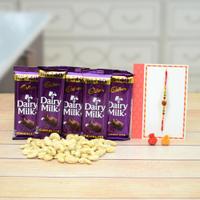 Kaju, Chocolate & Rudraksh Rakhi