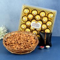 Almond, Ferrero & Rudraksh Rakhi